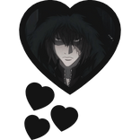 Mello Thinking Hearts Death Note