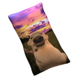 Meme Dog With Flower Backpack