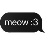 meow :3 text