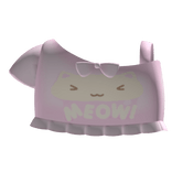 ♡‿ meow! kawaii ruffled pink off shoulder top