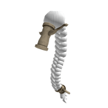 Mercenary's Braided Top Knot - White Gold