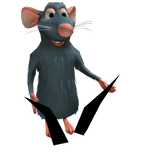 Mery holding her haired ratatouille