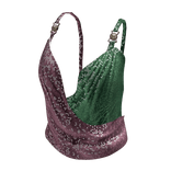 Mesh Chain Top | Pink & Green