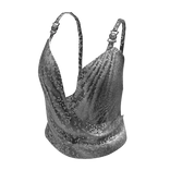 Mesh Chain Top | Silver