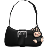 Black Purse w/ Labubu