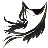 Floating whisperfall - black/gold