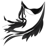 Floating whisperfall - black/silver