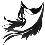 Floating whisperfall - black