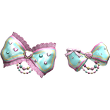 Gyaru-Hime Yellow, Teal & Pink Ruffle Pearly Belt