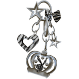 Zebra Silver 2000s Charms Keychain Y2K (3.0)