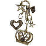 Gold Leopard Print 2000s Charms Keychain (3.0)