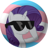 Trans lgbtq Rarity Mlp pin