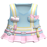 ♡ kawaii construction worker vest & skirt
