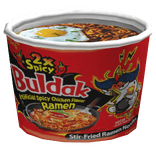 Matching Korean Buldak Red Spicy Noodles Body