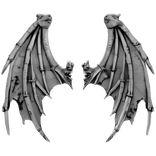 Angelic White Cursed Gargoyle Demon Dragon Wings