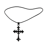 Onyx Matching Couples Cross Pendant 3.0