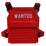 Y2K Designer 'Wanted' Bullet Vest (Red) 1.0