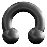 (◞‸◟,) silver 0g gauged septum piercing