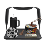 Matching Korean Buldak Black Ramen Tray