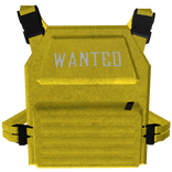 Y2K Designer 'Wanted' Bullet Vest (Yellow) 1.0