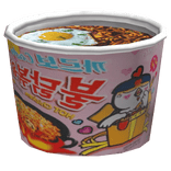 Matching Korean Buldak Pink Spicy Noodles Body