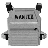 Y2K Designer 'Wanted' Bullet Vest (White) 1.0