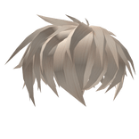 Messy Anime Blonde Hairstyle