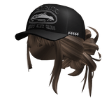 Messy Anime Bun w/ Cap (Brown)