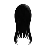 Messy Anime Hair Black