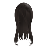 Messy Anime Hair Dark Brown