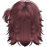 Messy anime layered hair