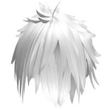 Messy Anime Scene Wolfcut (White)