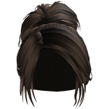 Messy Bedhead Fluffy Side Bun (brown)