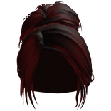 Messy Bedhead Fluffy Side Bun (red)