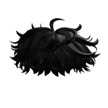 Messy Black Fluffy Anime Boy Hair 