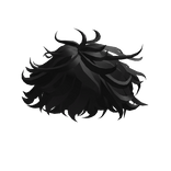 Messy Black Hair (Anime Style)