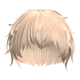 messy blonde silky anime protagonist boy men hair