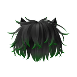 Messy Boy Hair w/ green gradient