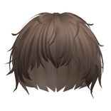 messy brown silky anime protagonist boy men hair