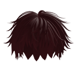 Messy Dark Red Boy Hair
