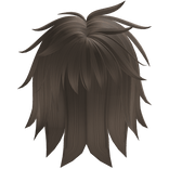 Messy Emo Fluffed Up Hair In Ash Brown