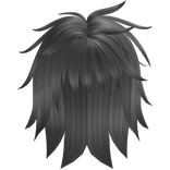 Messy Emo Fluffed Up Hair In Grey