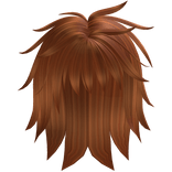 Messy Emo Fluffed Up Hair In Orange