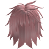 Messy Emo Fluffed Up Hair In Pink