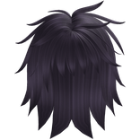 Messy Emo Fluffed Up Hair In Purple