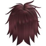 Messy Emo Fluffed Up Hair In Red