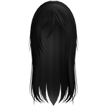 ♡ ꒰ messy emo layered hair in black ꒱