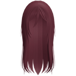 ♡ ꒰ messy emo layered hair in red ꒱