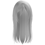 ♡ ꒰ messy emo layered hair in white ꒱