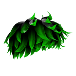 Messy Hair Neon Green